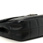 Lambskin Quilted Mini Chocolate Bar Flap Black
