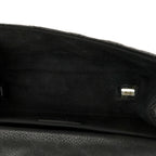 Grained Calfskin Quilted 2.55 Reissue Flap Belt Bag Clutch Black