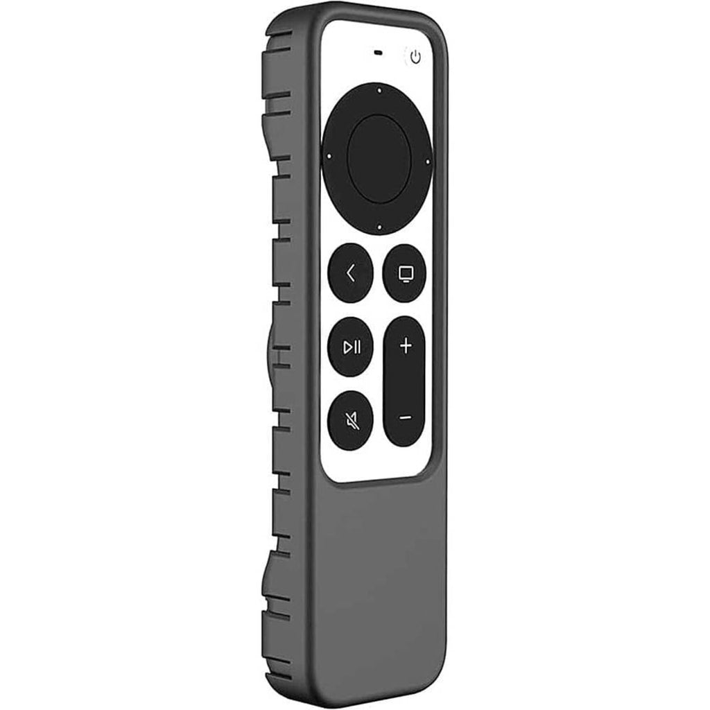 SAHARA- Apple TV 4K Remote Silicone Case for Apple AirTag - Black