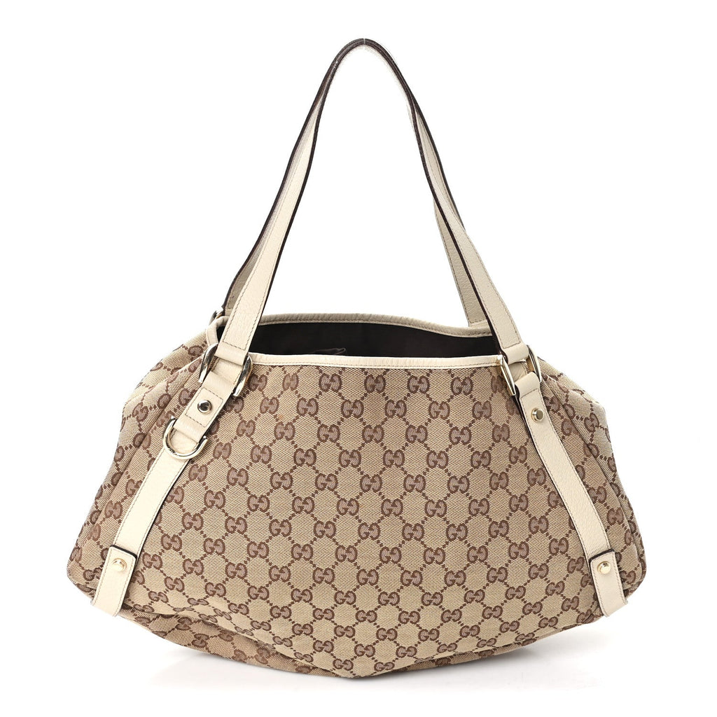 Monogram Medium Abbey Shoulder Bag Off White