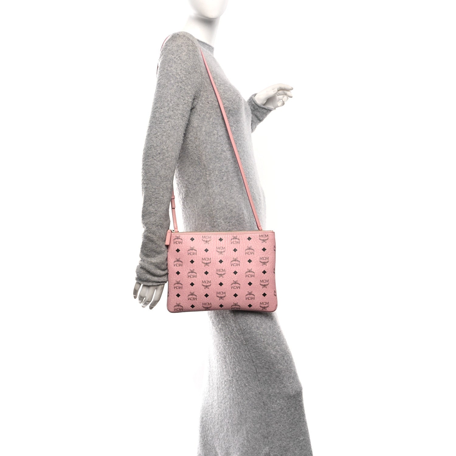 Visetos Medium Crossbody Pouch Soft Pink