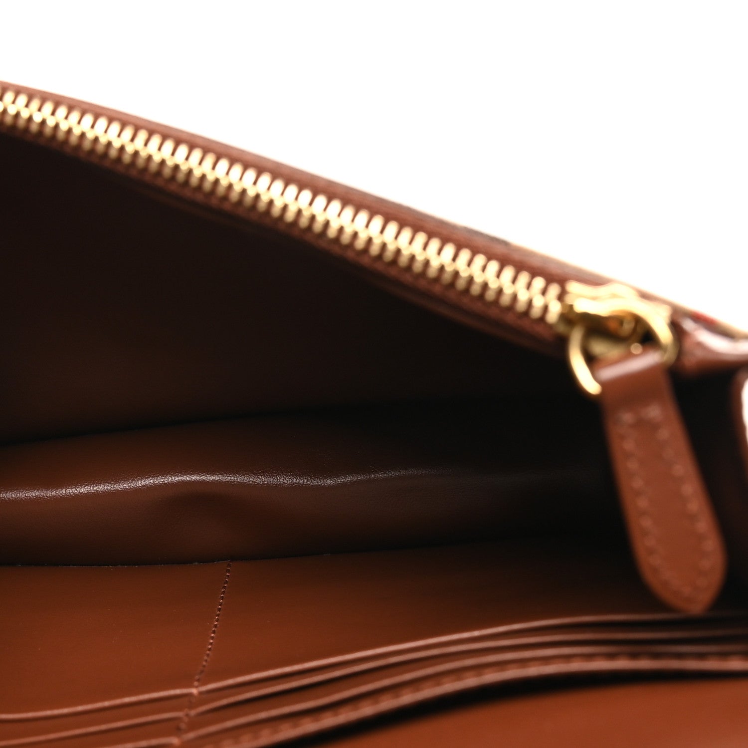 Calfskin House Check Hampshire Wallet On Chain Tan