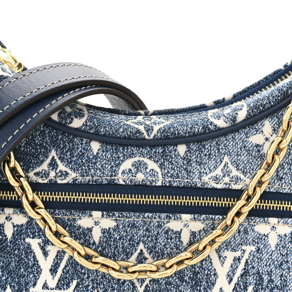 Monogram Jacquard Denim Loop Bleu