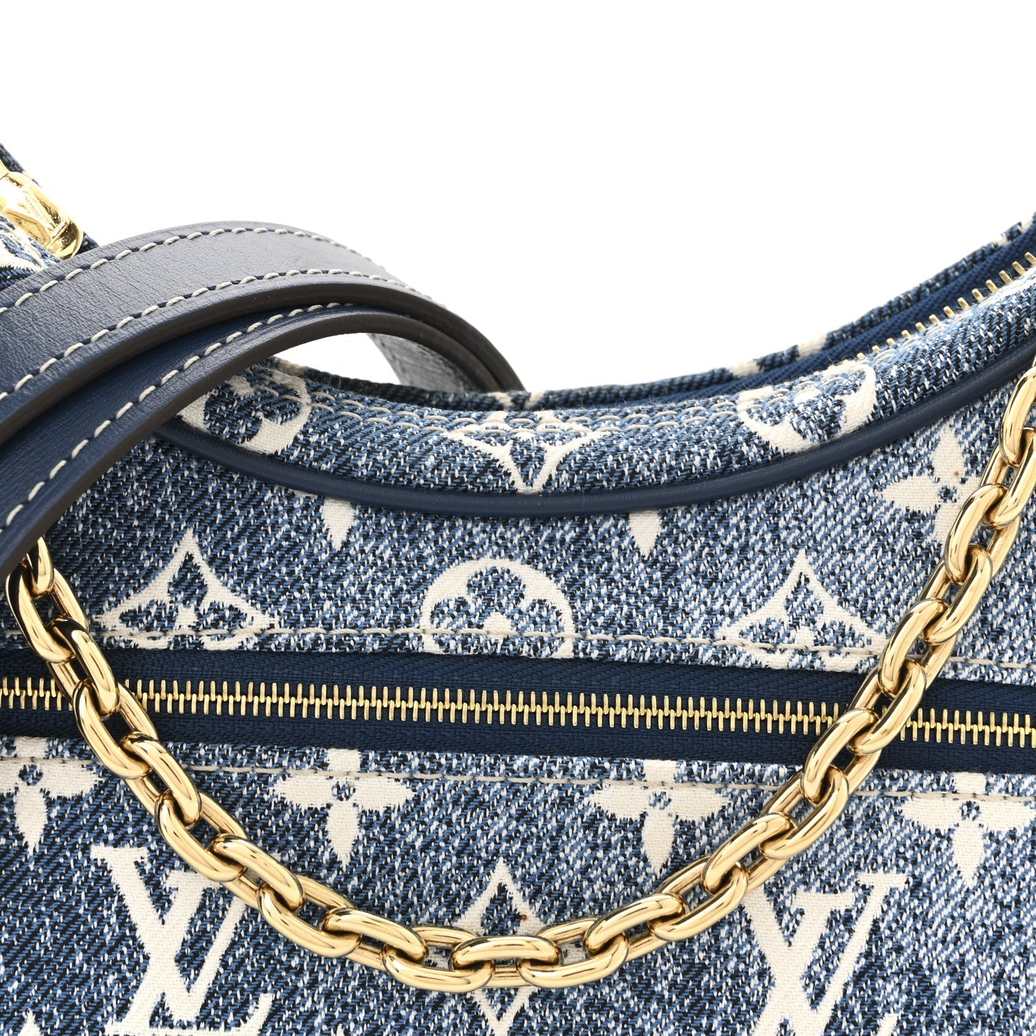 Monogram Jacquard Denim Loop Bleu