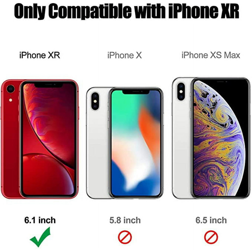 Entronix [Magnetic] Case Compatible with iPhone XR - [Hard Back] Thick Clear