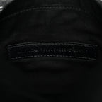 Arena Calfskin Medium Monaco Chain Shoulder Bag Black