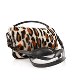 Calf Hair Leopard Print Phone Baguette Moro