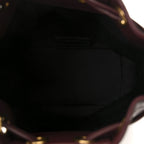 Lambskin Carre Quilted Cassandre Small Bucket Bag Hot Wine