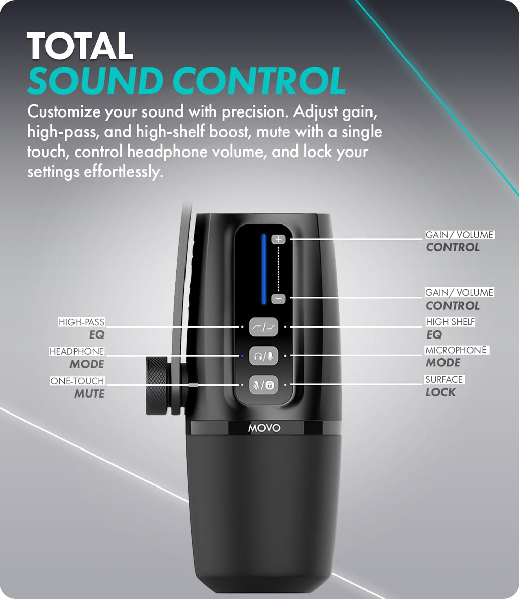 Movo UM6 Dynamic Podcast Microphone