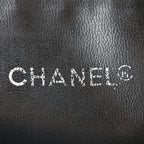 Calfskin Quilted CC Shopping Tote Black