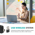 Movo WMX-1-UH USB-C Wireless Headset Microphone