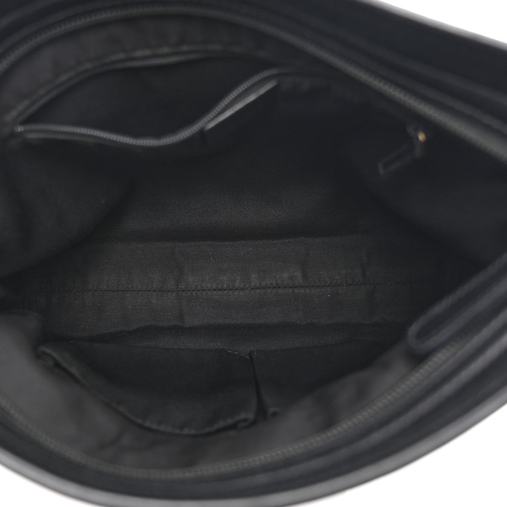 GG Monogram Web Flat Messenger Bag Black