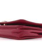 Lambskin Quilted Boy Wallet On Chain WOC Dark Fuchsia
