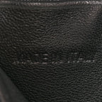 Grained Calfskin Graffiti BB Chain Wallet Black Bleu Violet