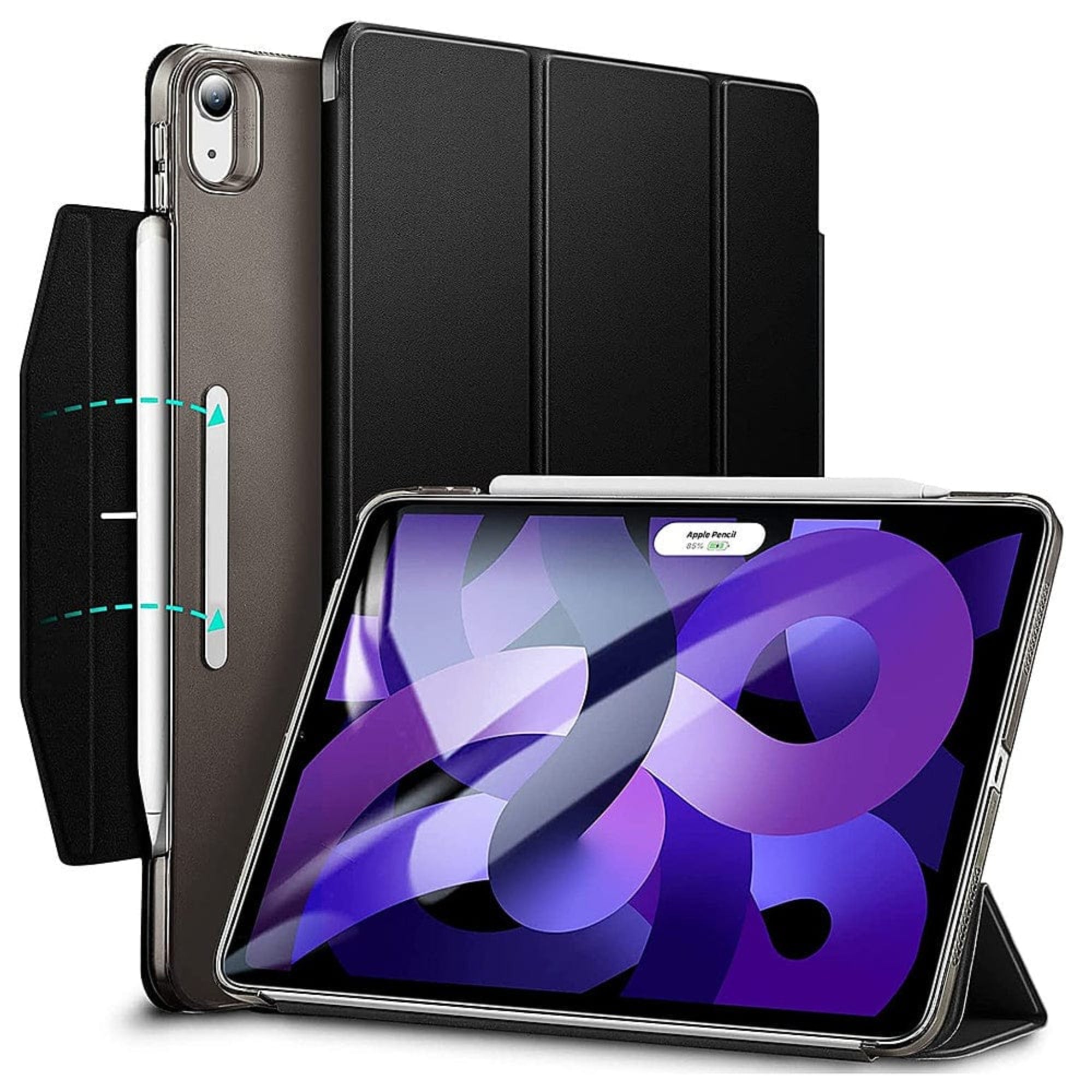 SAHARA - Venture Series Folio Case for Apple iPad Air 11'' M3/M2 and iPad Air 10.9'' (4th and 5th Gen) - Black