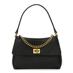 Natural Smooth Calfskin Nano Rodeo Top Handle Handbag Black