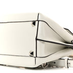 Grained Calfskin Medium Milla Convertible Backpack White Flake