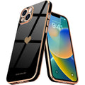 Entronix Case Compatible with iPhone 15 Plus - [Flexible] Luxury Glossy Heart