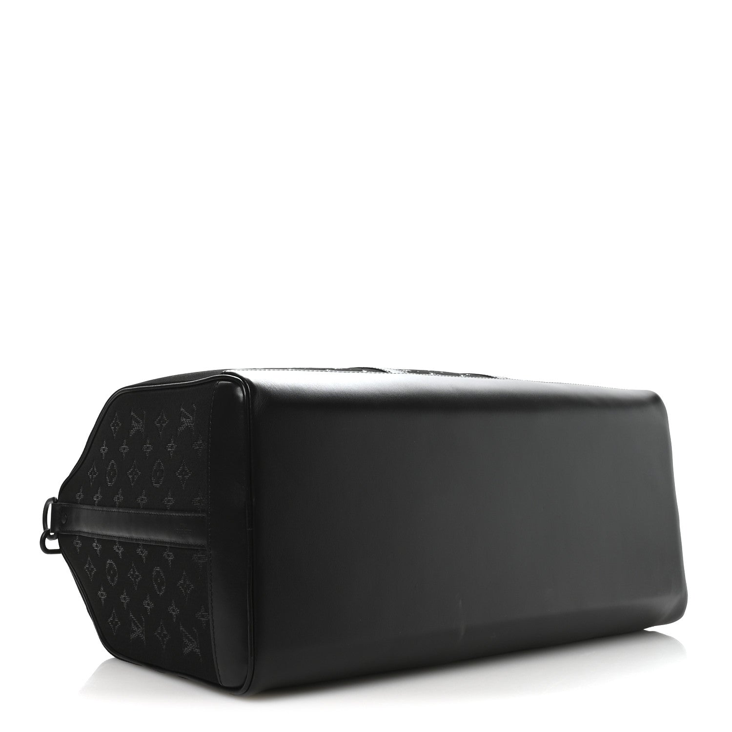 Jacquard Monogram Light Up Keepall Bandouliere 50  Black