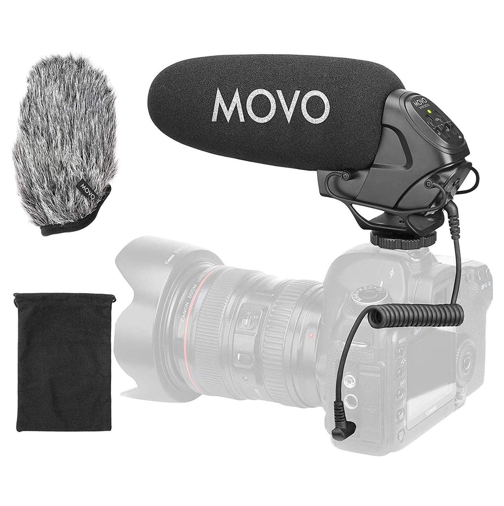 Movo VXR3031 Shotgun Microphone - Supercardioid On-Camera Shotgun Mic