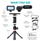Movo iVlogger Vlogging Kit for iPhone