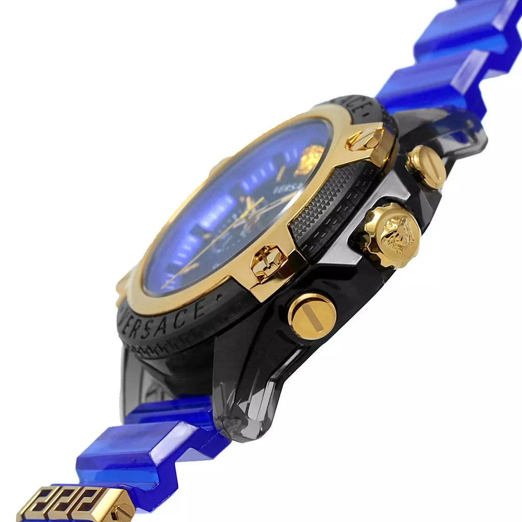 Versace Icon Active Chronograph Men's Blue Black Watch