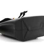 Calfskin Lockme Mini Backpack Black
