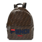 X FILA Glazed Fabric Vitello Century FF 1974 Mania Pouch Pocket Backpack Mogano Panna Blueberry