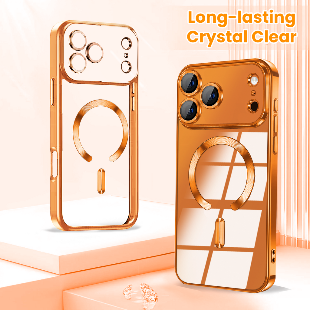 Entronix [Magnetic] Case Compatible with iPhone 17 Pro Max - [Clear Back] Luxury Glossy Cover