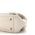 Caviar Quilted Medium Business Affinity Flap White