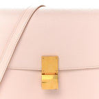 Liege Calfskin Medium Classic Box Flap Bag Pale Pink