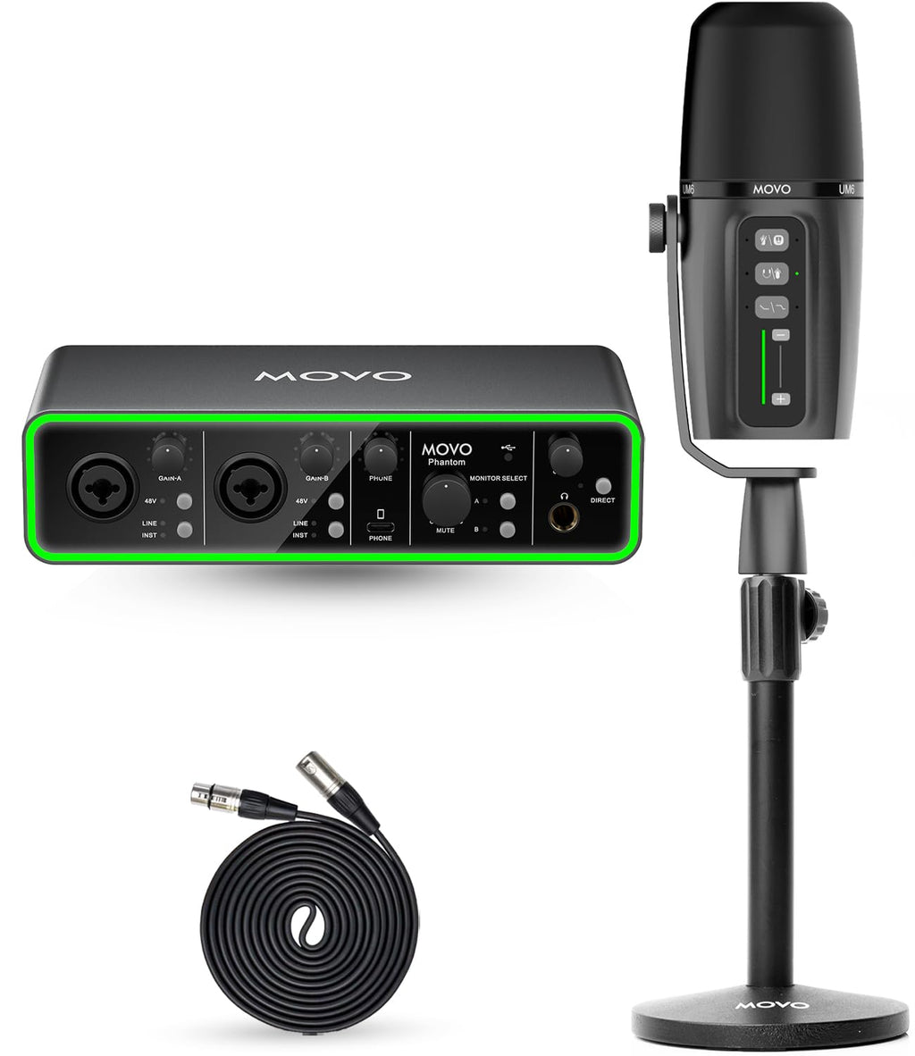 Movo USB Music/Audio Interface Bundle