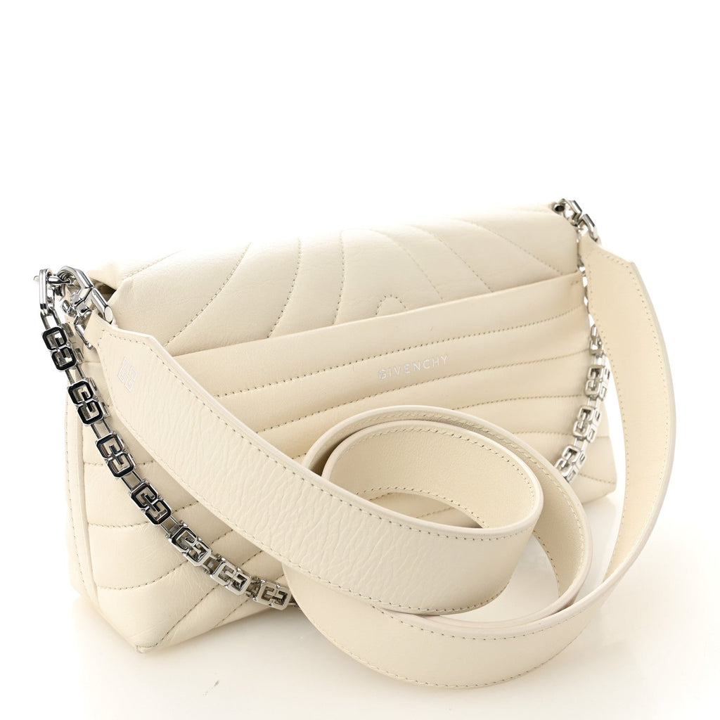 Calfskin Quilted Small 4G Shoulder Bag Ivory