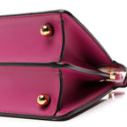 Shiny Nappa Petite Peekaboo I SEE U Satchel Ciclamino Pilar