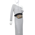 Nylon Vintage Check Sonny Bum Bag Archive Beige Black