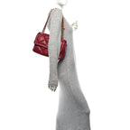 Lambskin Quilted Large Flap Red