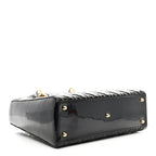 Patent Cannage Large Lady Dior Black