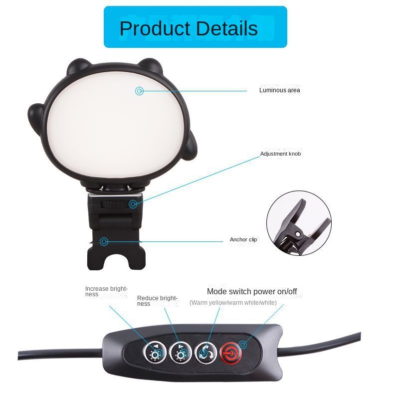 Live fill light portable mini self portrait beauty pocket online video conference mobile phone fill light new product wholesale