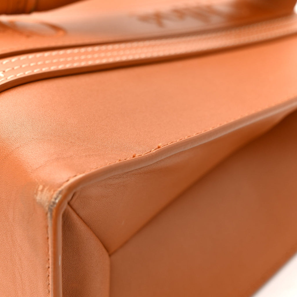 Calfskin Medium Woody Tote Caramel