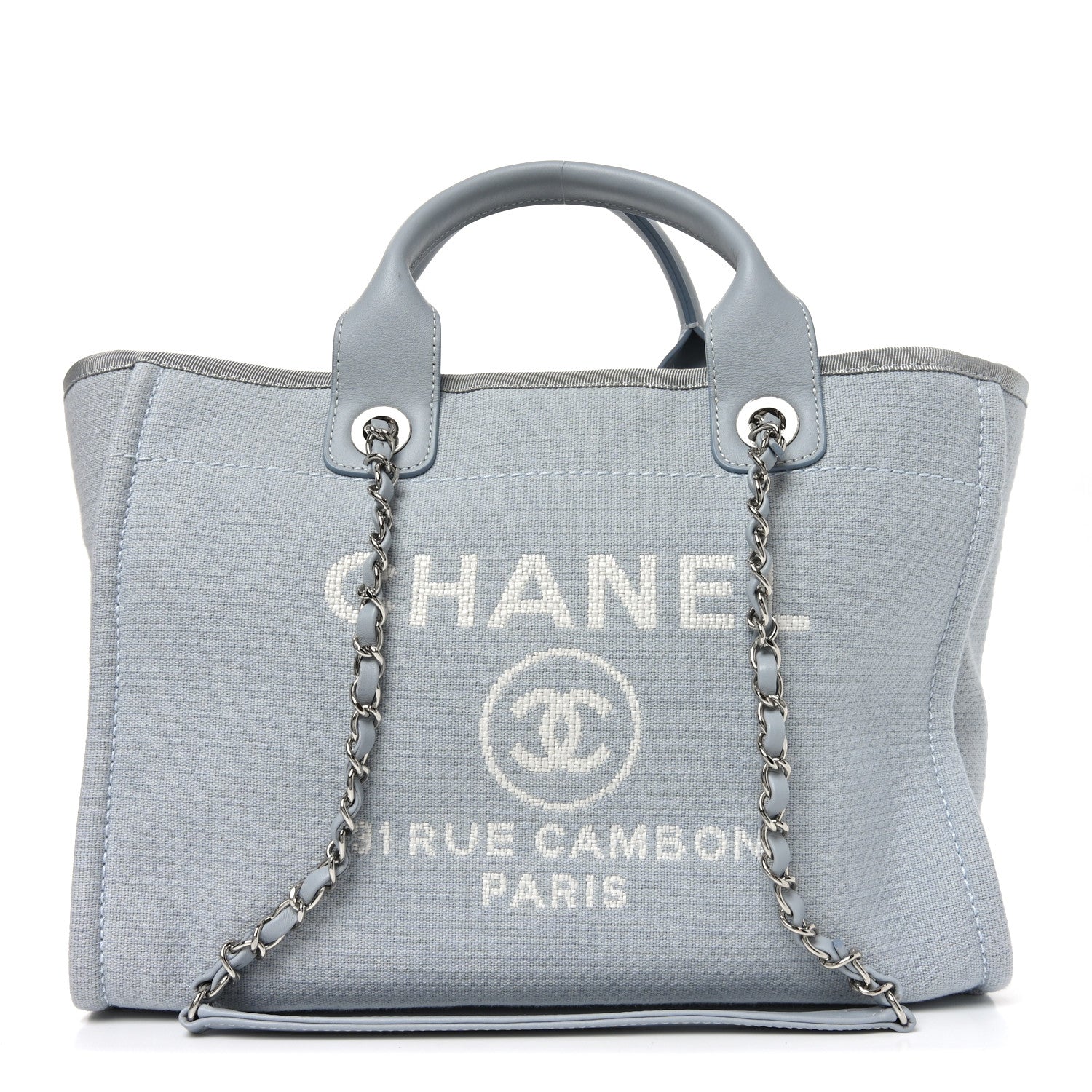 Mixed Fibers Small Deauville Tote Light Blue