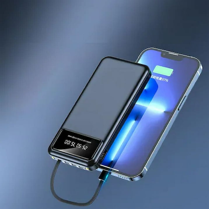 Entronix [3-in-1] Power Bank - 20000mAh Built-in Cables iPhone/Android