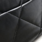 Lambskin Quilted Medium Chanel 19 Flap Black