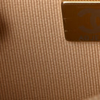Caviar Quilted Wallet on Chain WOC Beige