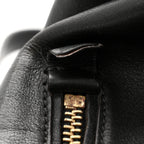 Suede Calfskin Medium Faye Backpack Black
