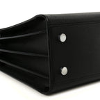 Grained Calfskin Small Sac De Jour Black