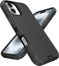 Entronix Bundle Compatible with iPhone 16 - Heavy Duty Case & 2 Clear Screen Protectors