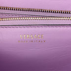 Grained Calfskin La Medusa Flap Shoulder Bag Taupe