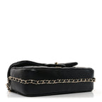 Lambskin Quilted Small My Precious Flap Black