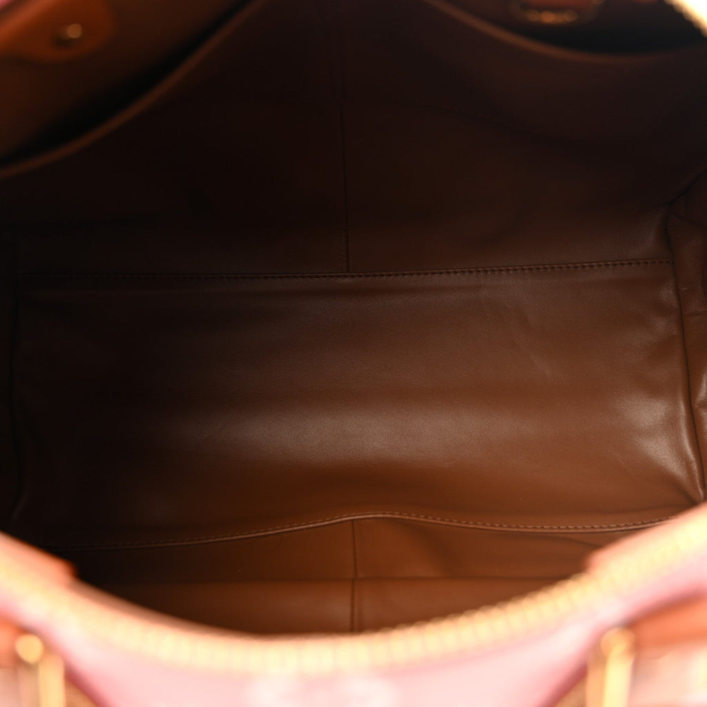 Calfskin Monogram Speedy P9 Bandouliere 40 Pink Sakura