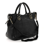 Chevre Gold Metallic Edge Hardware Velo Black